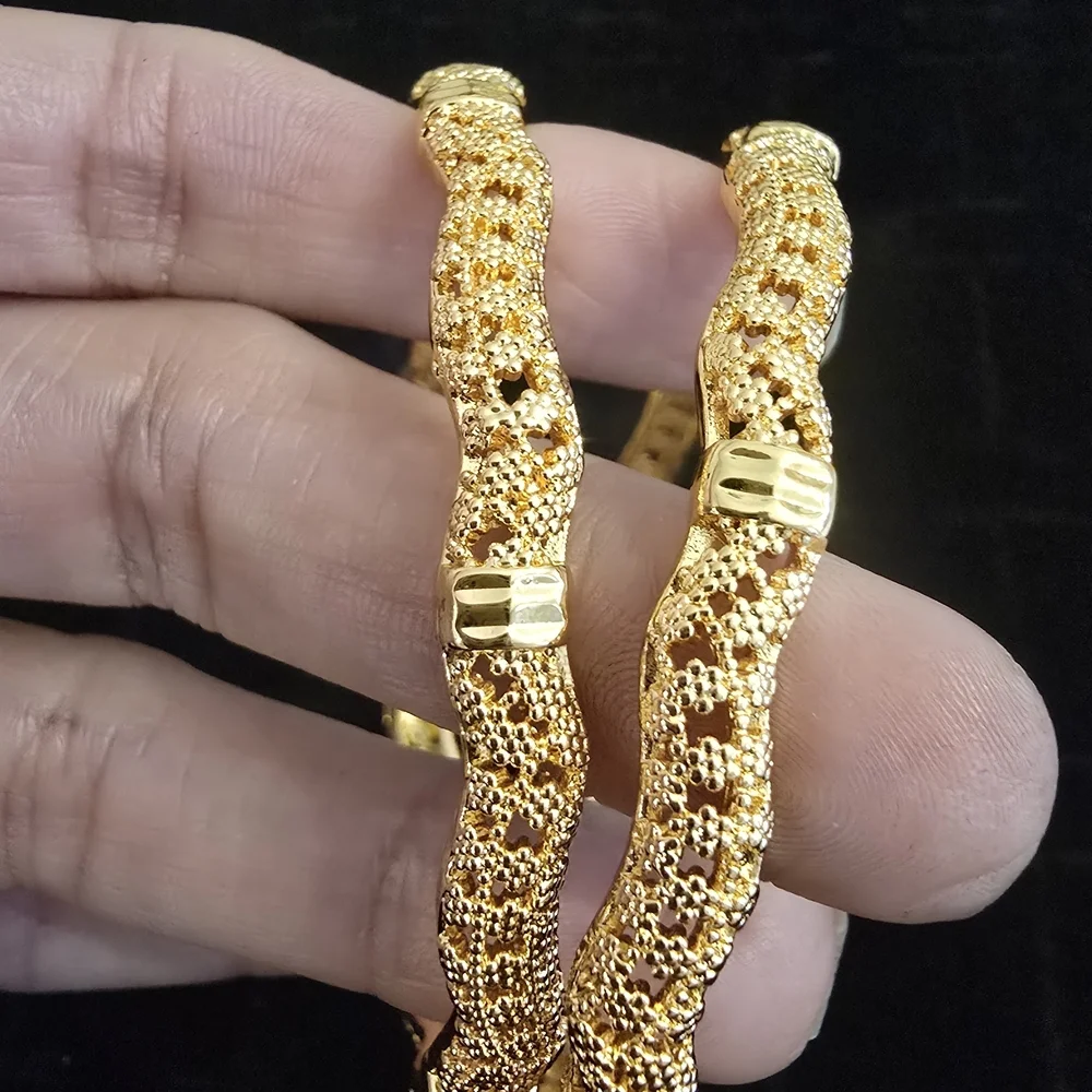 Elegant Gold-Toned Women's Bangles